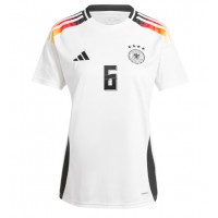 Camisa de Futebol Alemanha Joshua Kimmich #6 Equipamento Principal Mulheres Europeu 2024 Manga Curta
